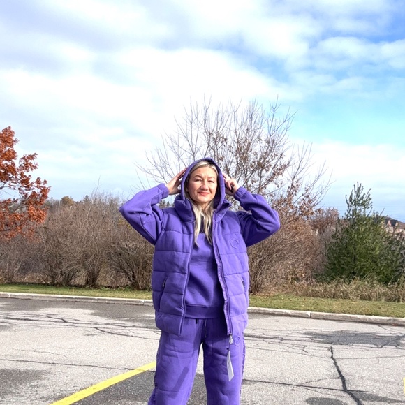 New Purple three pieces set for woman NWT - Picture 3 of 9